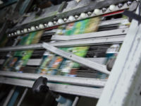 Bindery Print jobs move through the bindery